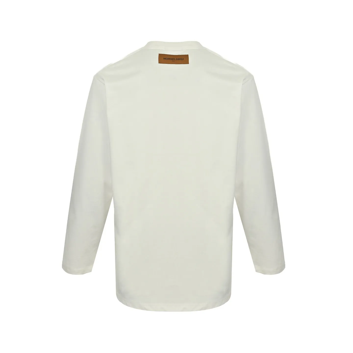 Louis Vuitton/Louis Vuitton 25Fw color gradient logo toothbrush sleeve long-sleeved T-shirt